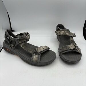 Skechers Shoes Mens Size 11 Lomell Goodyear Mossy Oak Gray Camo Sandals